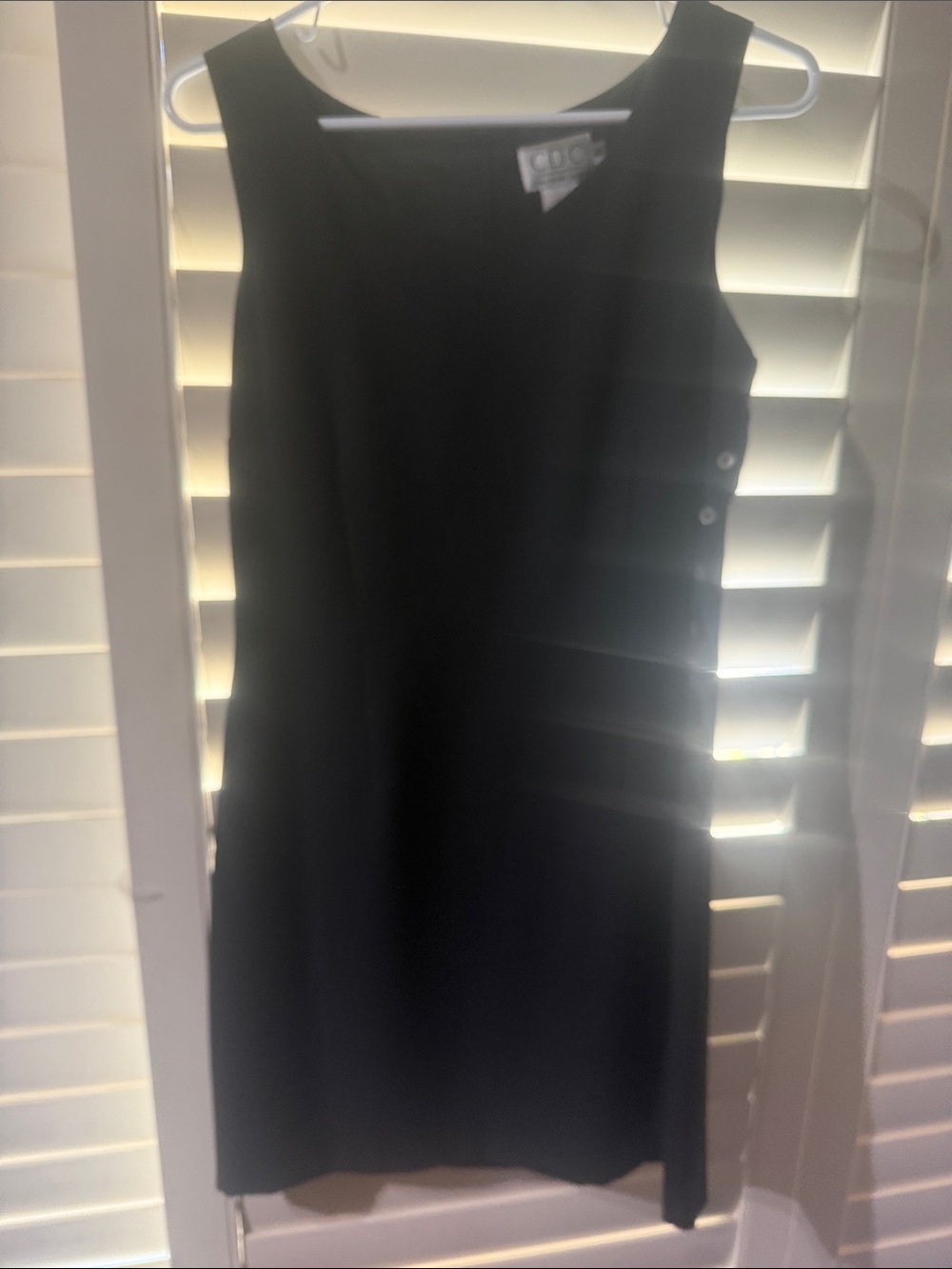CDC Black Sleeveless Shift Dress
